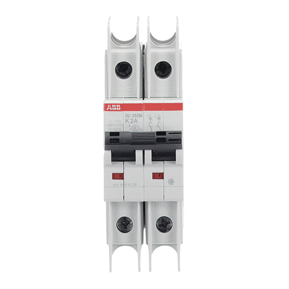 Miniature Circuit Breaker - SU200M - 2P - 2 A - K - (400 V AC) 11.2 kA