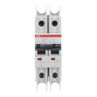 Miniature Circuit Breaker - SU200M - 2P - 2 A - K - (400 V AC) 11.2 kA