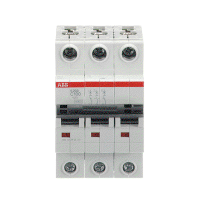Miniature Circuit Breaker - S200 80-100A - 3P - 100 A - C - (AC) 6 kA