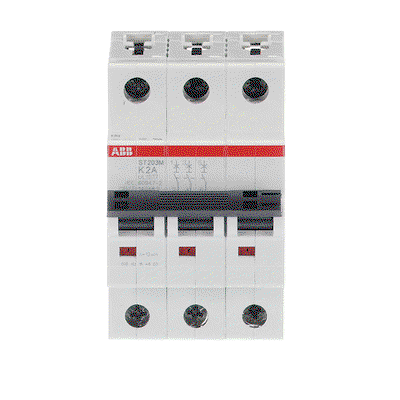 Miniature Circuit Breaker - ST200M - 3P - 2 A - K