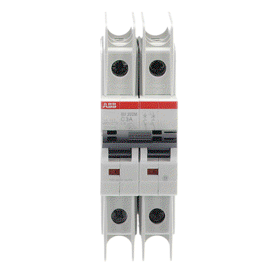 Miniature Circuit Breaker - SU200M - 2P - 3 A - C - (400 V AC) 11.2 kA