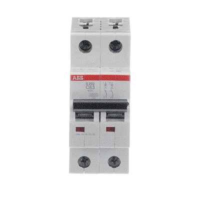 Miniature Circuit Breaker - S200 - 2P - 63 A - C - (AC) 6 kA