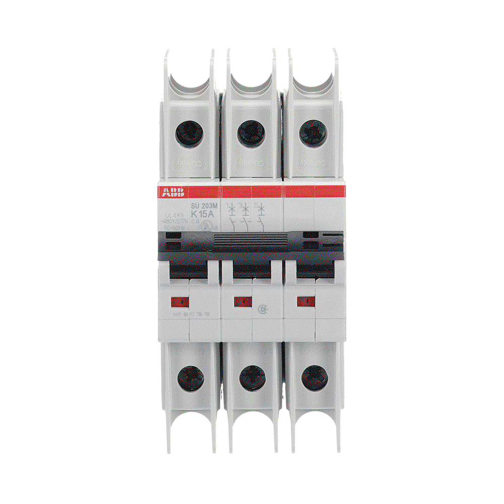 Miniature Circuit Breaker - SU200M - 3P - 15 A - K - (400 V AC) 11.2 kA