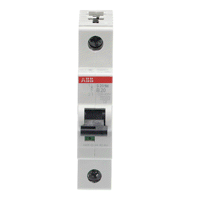 Miniature Circuit Breaker - S200M - 1P - 20 A - B - (AC) 10 kA
