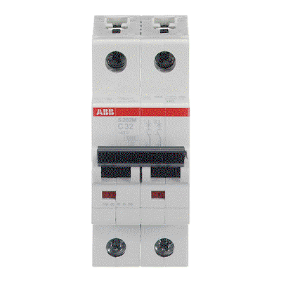 Miniature Circuit Breaker - S200M - 2P - 32 A - C - (AC) 10 kA