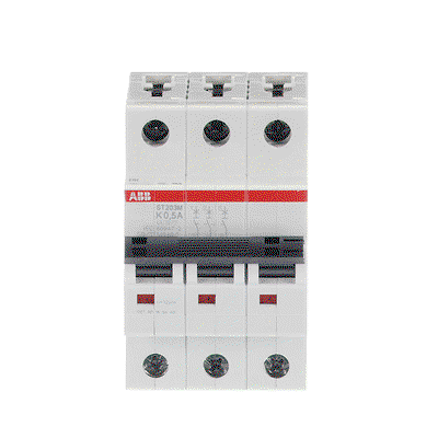 Miniature Circuit Breaker - ST200M - 3P - 0.5 A - K