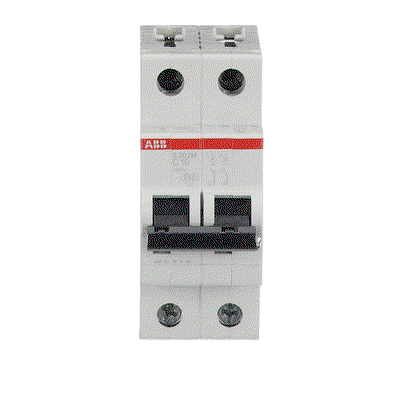 Miniature Circuit Breaker - S200M - 2P - 16 A - C - (AC) 10 kA