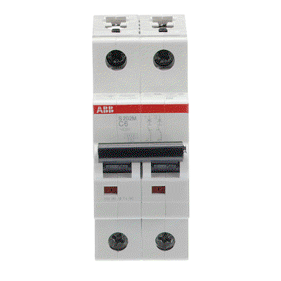 Miniature Circuit Breaker - S200M - 2P - 6 A - C - (AC) 10 kA