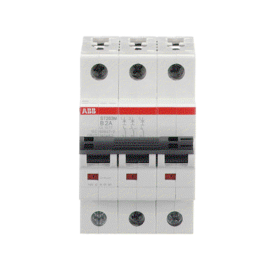 Miniature Circuit Breaker - ST200M - 3P - 2 A - B