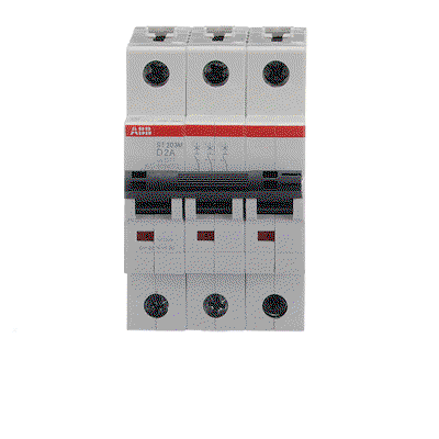 Miniature Circuit Breaker - ST200M - 3P - 2 A - D