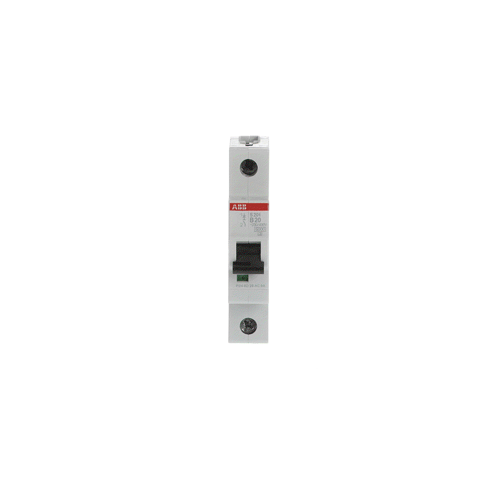 Miniature Circuit Breaker - S200 - 1P - 20 A - B - (AC) 6 kA