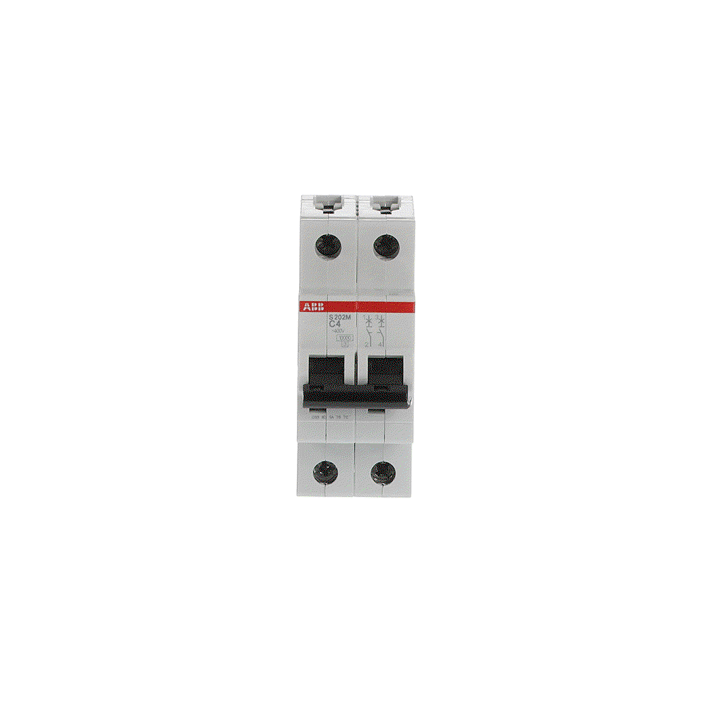Miniature Circuit Breaker - S200M - 2P - 4 A - C - (AC) 10 kA