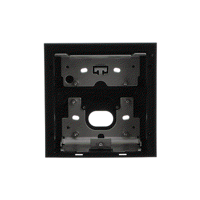 Flush-mounted box, 1/1, black