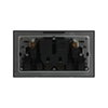 Socket outlet BS Without imprint Stainless steel - Millenium
