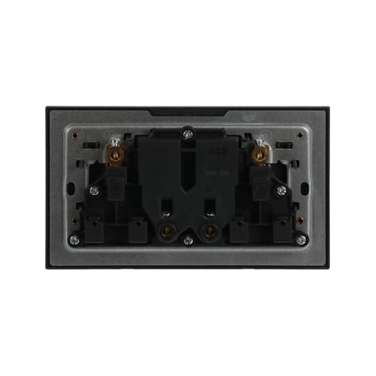 Socket outlet BS Without imprint Stainless steel - Millenium – Image 2 of 3