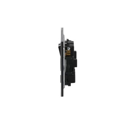 Socket outlet BS Without imprint Stainless steel - Millenium
