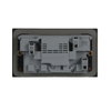 Socket outlet BS with USB Power Socket Outlets - British acc. to BS1363 Stainless steel - Millenium
