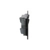 Socket outlet BS with USB Power Socket Outlets - British acc. to BS1363 Stainless steel - Millenium