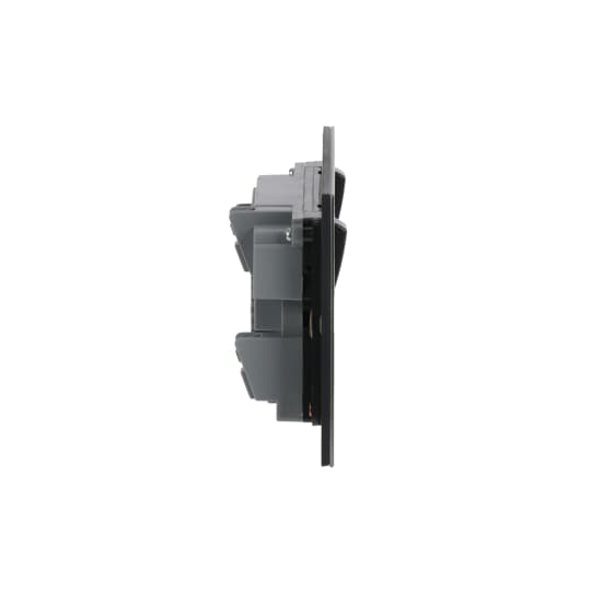 Socket outlet BS with USB Power Socket Outlets - British acc. to BS1363 Stainless steel - Millenium – Görsel 4 / 4