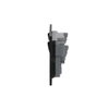 Socket outlet BS with USB Power Socket Outlets - British acc. to BS1363 Silk Black - Millenium