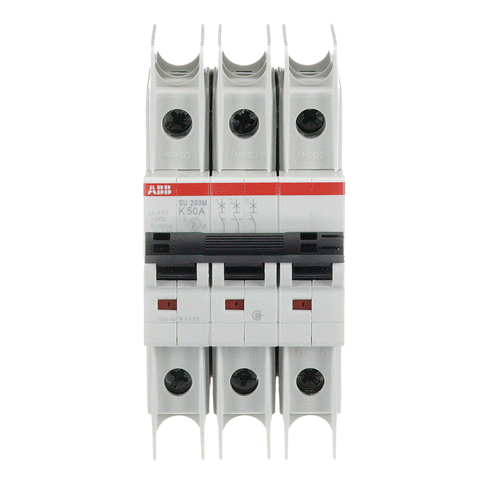 Miniature Circuit Breaker - SU200M - 3P - 50 A - K - (400 V AC) 11.2 kA