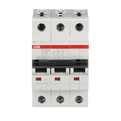 Miniature Circuit Breaker - ST200M - 3P - 4 A - C