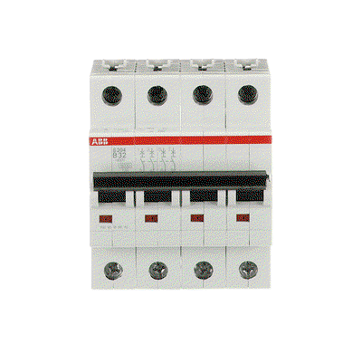 Miniature Circuit Breaker - S200 - 4P - 32 A - B - (AC) 6 kA