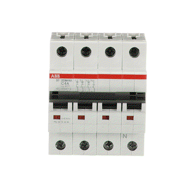 Miniature Circuit Breaker - ST200M - 3P+N - 4 A - C