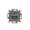 Flush Mounted Inserts UAE Cat 6a RJ45 8(8) Inclined version 1gang silver