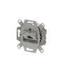Flush Mounted Inserts UAE Cat 6a RJ45 8(8) Inclined version 1gang silver