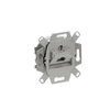 Flush Mounted Inserts UAE Cat 6a RJ45 8(8) Inclined version 1gang silver