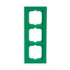 Cover frame 3-gang green - Busch-axcent