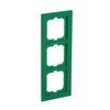 Cover frame 3-gang green - Busch-axcent
