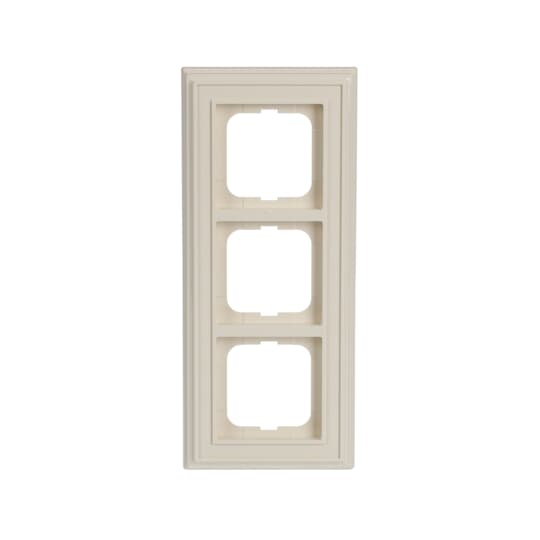 Cover frame 3-gang(s) ivory white - Busch-Dynasty