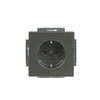 SCHUKO® socket insert grey metallic - Platform 63