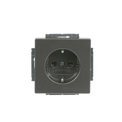 SCHUKO® socket insert grey metallic - Platform 63