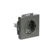 SCHUKO® socket insert grey metallic - Platform 63