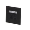 Data outlet 2 gang Silk Black - Millenium