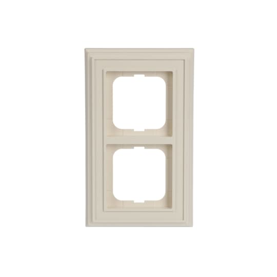 Cover frame 2-gang(s) ivory white - Busch-Dynasty