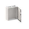 Wall-mounting cabinet, Field width: 2, Rows: 4, 650 mm x 550 mm x 225 mm, Grounded (Class I), IP55