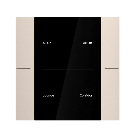 YUB/U2.0.1-411 Control Element, 2/4-fold, Champagne Gold, FM