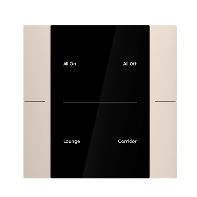 YUB/U2.0.1-411 Control Element, 2/4-fold, Champagne Gold, FM