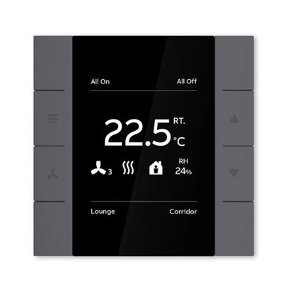 YUBR/U4.0.1-131 Room Temperature Controller with 2/4-fold Control Element, Silver, FM