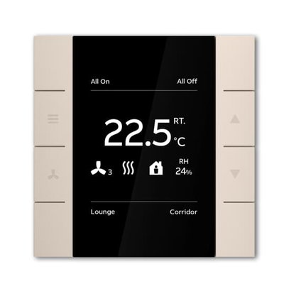 YUBR/U4.0.1-411 Room Temperature Controller with 2/4-fold Control Element, Champagne Gold, FM