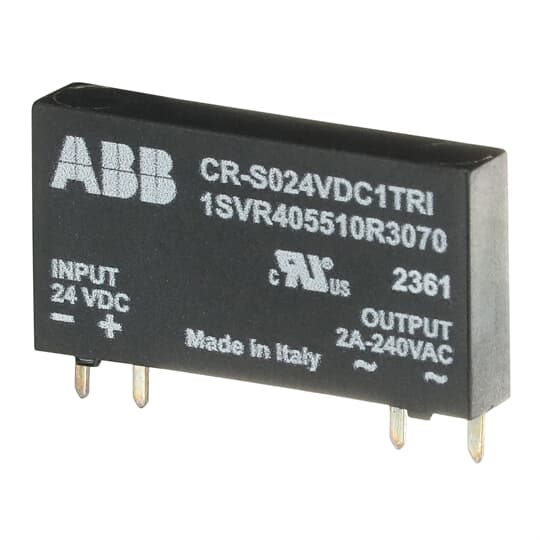 CR-S024VDC1TRI Pluggable optocoupler Input= 24 V DC, Output= 2 A/240 V AC – Image 3 of 3