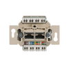 Flush Mounted Inserts UAE Cat 6 RJ45 8(8) Inclined version 1gang white
