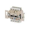 Flush Mounted Inserts UAE Cat 6 RJ45 8(8) Inclined version 1gang white