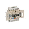 Flush Mounted Inserts UAE Cat 6 RJ45 8(8) Inclined version 1gang white