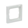 Cover frame with labelling field with label space 1-gang studio white - future linear