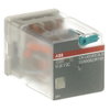CR-U024DC3LD Pluggable interface relay 3c/o, A1-A2=24 VDC, 250V/10A, LED, diode
